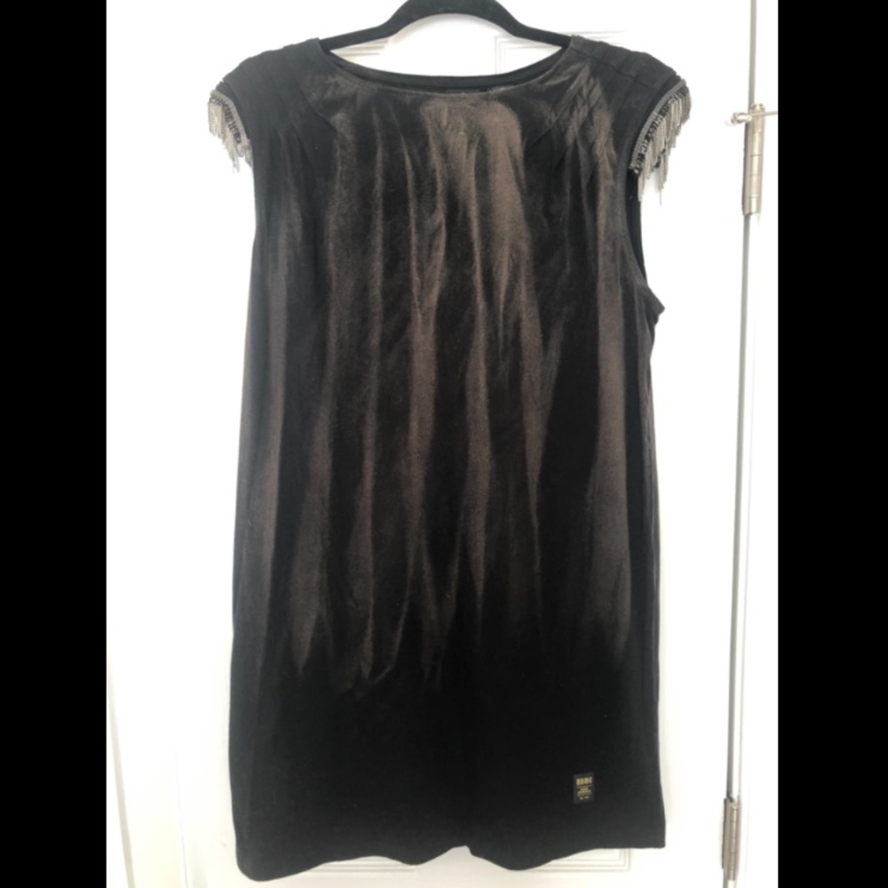 Harley Davidson Slim Fit Dress with Tassel Sleeves